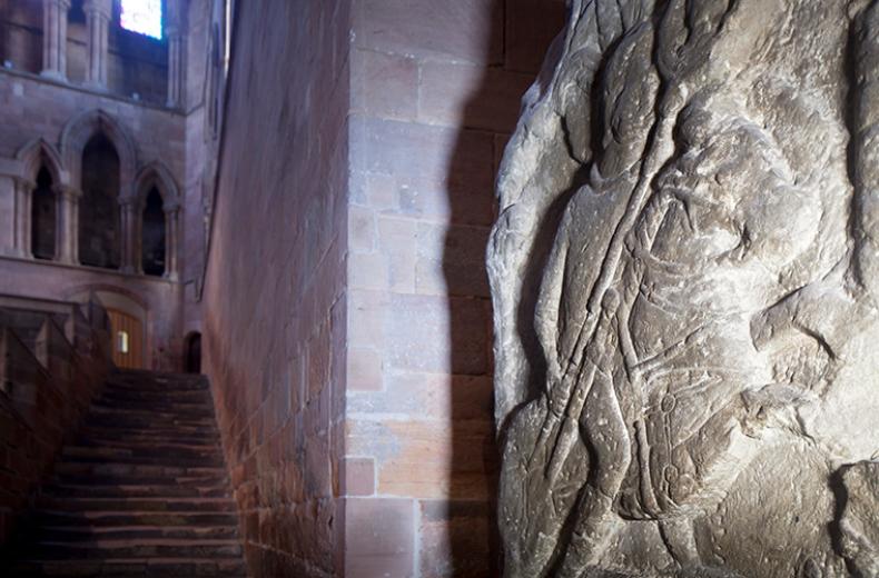 Flavinus' Tombstone at Hexham Abbey