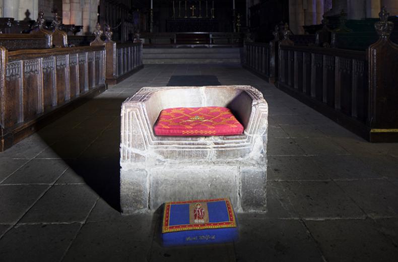 The Frith Stool at Hexham Abbey